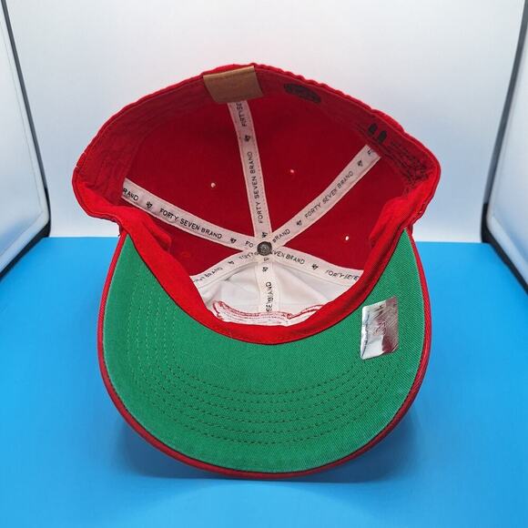 Detroit Red Wings Fitted Hat Size Large 47Brand Red White Cotton NHL - Picture 6 of 7